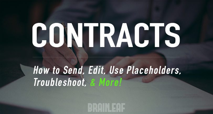 How to use contracts in brainleaf image